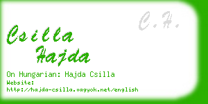 csilla hajda business card